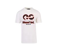 Diesel Mens T-Shirt T-Just E18 White Cotton - Size X-Large