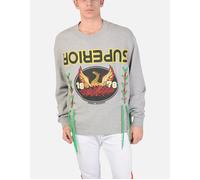 Men's DIESEL S FREMONT Mens Sweatshirts Oversized Pull On Crew Neck Long Sleeve Jumper - Grey