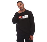 Men's Diesel S-Ginn-Div Crewneck Sweatshirt in Black