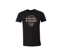 Men's Diesel Saloon Sound Lab Logo Black T-Shirt