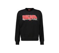 Men's Diesel Stamp Division Logo Black Sweatshirt