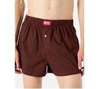 Men's DIESEL UUBX-STARK Mens Boxer Shorts Relaxed Fit Brown Woven Cotton Underwear NEW
