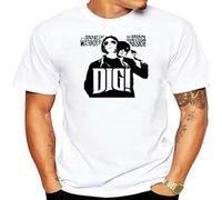 Men's Dig Brian Jonestown Massacre & Dandy Warhols T Shirt Tee Many Colors Gift New Round Neck Tee Shirt White
