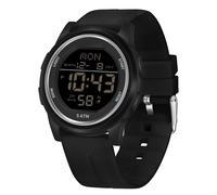 Men's Digital Sports Watch Waterproof Military Watches for Men with Stopwatch LED Backlight/Alarm/Countdown/Date (Black)