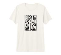 Mens Dirty No Limit Pig Design Premium T-Shirt