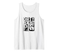 Mens Dirty No Limit Pig Design Tank Top