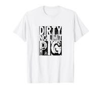 Mens Dirty No Limit Pig Design Value Graphic T-Shirt