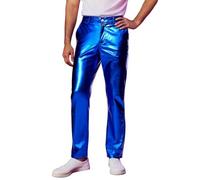 Men's Disco Straight Trousers Steampunk Trousers Vintage Casual Solid Colour Leggings Chic and Elegant Versatile Slim Streetwear Dance Pants for Carnival Party