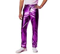 Men's Disco Straight Trousers Steampunk Trousers Vintage Casual Solid Colour Leggings Chic and Elegant Versatile Slim Streetwear Dance Pants for Carnival Party