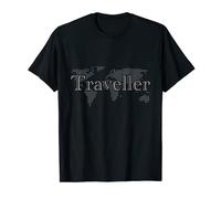 Mens Discover the world vacation traveling backpacker traveller T-Shirt