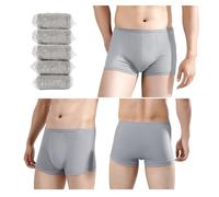 Men's Disposable 100% Cotton Underwear Boxers Briefs Portable Shorts for Travel Fitness Swimming Hotel Spa Hospital Stays