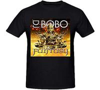 Men's Dj Bobo Fantasy Tall Tee Shirts T-Shirts Black 3XL