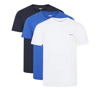 DKNY Men's Giants T-Shirt, Navy/White/Blue, L (Pack of 3)
