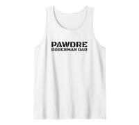 Mens Doberman Dog Dad, Doberman Pinscher Father, Vintage Print Tank Top