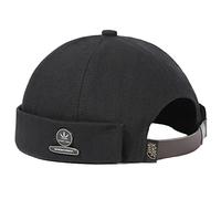 Mens Docker Cap Brimless Hats Worker Rolled Cuff Retro Docker Hat Fisherman Beanie Skull Cap Brimless Brimless Hat Rolled Men's Skullies Beanies Vintage Fashion Adjustable