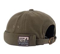 Mens Docker Cap Brimless Hats Worker Rolled Cuff Retro Docker Hat Fisherman Beanie Skull Cap Brimless Brimless Hat Rolled Men's Skullies Beanies Vintage Fashion Adjustable