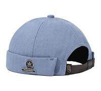 Mens Docker Cap Brimless Hats Worker Rolled Cuff Retro Docker Hat Fisherman Beanie Skull Cap Brimless Brimless Hat Rolled Men's Skullies Beanies Vintage Fashion Adjustable