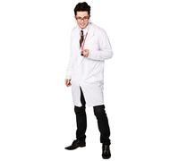 Mens Doctors Coat Costume Outfit for Scientist Fancy Dress Mans Male