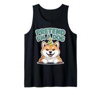 Mens Dogs Pretend I'm A Dog Puppy Funny Humorous Dog Lover Men Tank Top