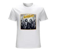 Men's Dokken Heavy Metal Glam Rock Band Gig Music Poster Funny Unisex Graphic T-Shirts White M