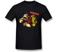 Men's Donkey Kong Eat Banana T Shirt Black