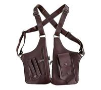 Men's Double Shoulder Armpit Bag - Anti-Theft Waterproof Backpack with Multiple Pockets and Adjustable Carry Strap | Double Shoulder Holster | For Keys Mobile Phones Cards All, coffee, Siehe