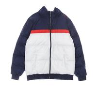 Men's Down Jacket Bright White/Black/Red, male, Fila, Down Jackets, Blue, XL, Jackets XL