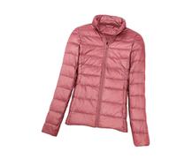 Mens Down Jacket Men Women Red Thin Coats Casual Active Clothing Outerwear Hooded Zip Cardigan Winter with Hood Lightweight, Pink 3, X-Large