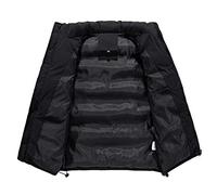 Men's Down Jacket Vest Light Jacket Autumn And Winter Warm Vest Sleeveless Simple Solid Color Top With Zipper Pocket Quilted Thick Windproof Jacket Shirt Plus Size