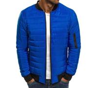 Men's Down Jacket Winter Warm Stand Collar Bubble Down Coat Lightweight Zip Up Puffer Jacket Men Lightweight Quilted Puffer Jacket Winter Cotton Casual Warm Stand Collar Slim Zipper Coat Outwear