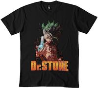 Men's Dr. Stone Senku Slim Fit t-Shirt 7DMN Black XXL