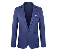 Mens Dress Blazer Formal Regular Fit | Mens White Tuxedo Jackets Suit Jacket Solid Color Dinner Jacket Business Casual Smart Formal Jackets Comfortable Single-Breasted Coat Multi-Pocketed Blazer