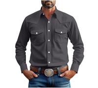 Men's Dress Shirt Formal Stretch Wrinkle-Free Long Sleeve Slim Button Down Shirts for Wedding Party UK Business Button Up Regular Fit Jackets Outdoor Hiking Work Office Size UK 8 10 12 14 16 18 20 22