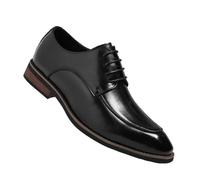 Mens Dress Shoes British Gentleman Style Formal Business Oxford for Wedding Fashion Stylish Large Size Mens Footwear(Black,10.5)