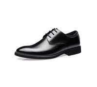 Mens Dress Shoes Modern Classic Slip On Oxfords Formal Casual Business Wedding Work Lace-ups, US Size 4-14, Black, 12.5