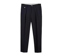 Mens Dress Trousers Regular Fit Suit Pants Solid Colour Pleated Front Bottoms Multi-Pocket Straight Leg Trouser Classic Casual Business Pant Office Clothes Plus Size S-5XL