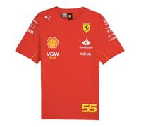 (XL) 2024 Ferrari Carlos Sainz Driver T-Shirt (Red)