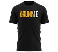 Mens Drunkle Drunk Uncle T Shirt - Funny Birthday Gift Presents for Beer Lager Drinking Uncle - Drunken Idiot Tee, M, Black
