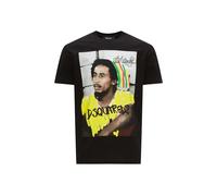 Men's Dsquared2 Cool Fit Bob Marley Logo Black T-Shirt - Size: 36