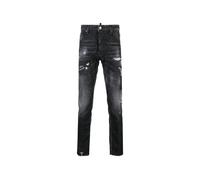 Men's Dsquared2 Cool Guy Jean Black Paint Splattered Ripped Wash Jeans - Size: 32/36