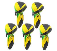 Men's Du Rag Smooth Jamaican Flag Reggae Headwrap - African Streetwear Hair Wave Cap Durag for Men & Women(JAMAICA-5PCS)