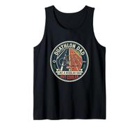 Mens Duathlon Dad Run Bike Athlete Endurance Father's Day Tank Top