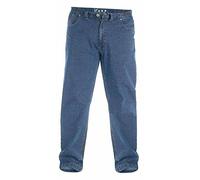 Mens Duke Kingsize Elasticated Jeans (42-60) Washed Blue (44" 32")