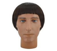 Mens Dumb Lloyd Wig Dumber Dark Brown Mushroom Wig 60s Bowl Cut Vector Halloween Funny Costume Accessories