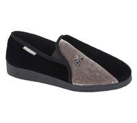 Mens Dunlop Full Slippers Twin Gussett Memory Foam Insole Comfortable House Shoe