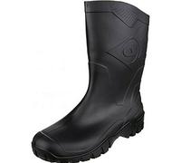 Mens Dunlop Half Height Wide Leg Wellies Black size 10 UK