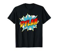 Mens Dylan Name Superhero Comic Book T-Shirt