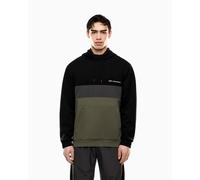 Mens EA7 Emporio Armani 7M000937 Athletic Colour Block Hooded Sweatshirt - Green