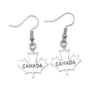 Men's earrings and jewelry Women Vintage Drop Earrings Fashion Handmade Simple Design 2 Colors Canada Maple Leaf Pendant Earrings gift