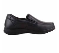 Mens Easy Slip On Lightweight Memory Foam Faux Leather Smart Shoes ABSOLUTE FOOTWEAR Black 9